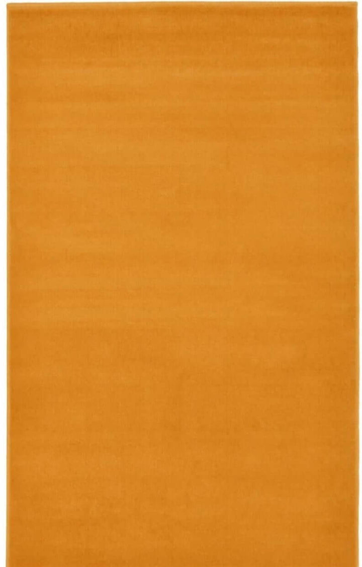 Solid Design Living Room Rug in Ochre – The Rugs