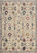 Traditional Floral Rug – Beige Elegance