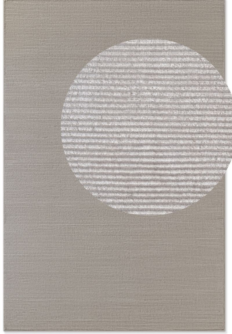 Perles Shortpile Rug Dolomite – Modern Striped