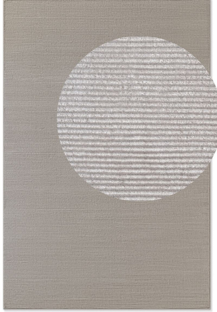 Perles Shortpile Rug Dolomite – Modern Striped