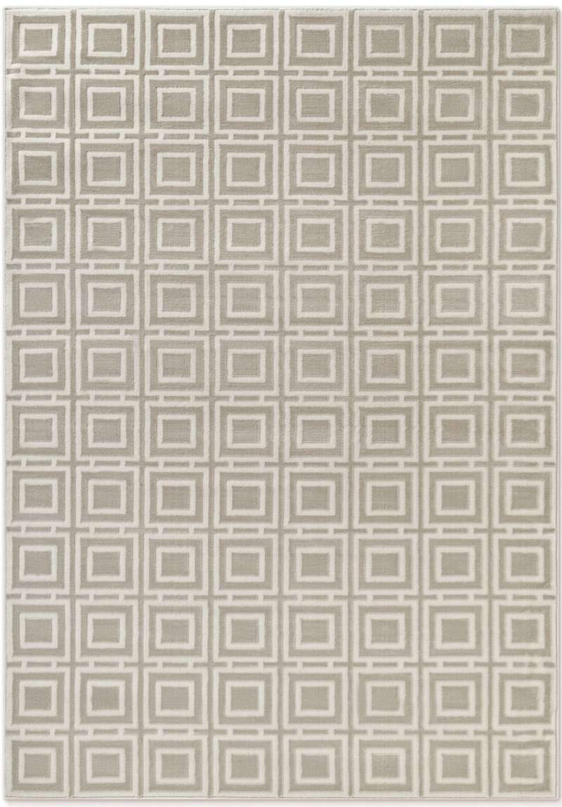 Perles Shortpile Howlite Rug – Modern Geometric