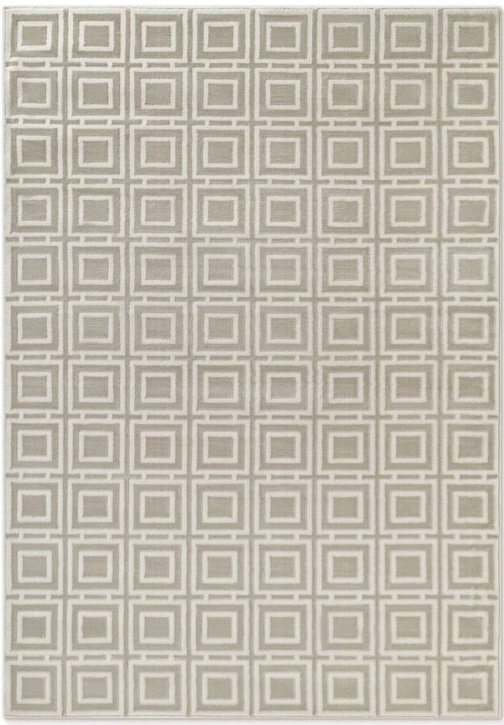 Perles Shortpile Howlite Rug – Modern Geometric
