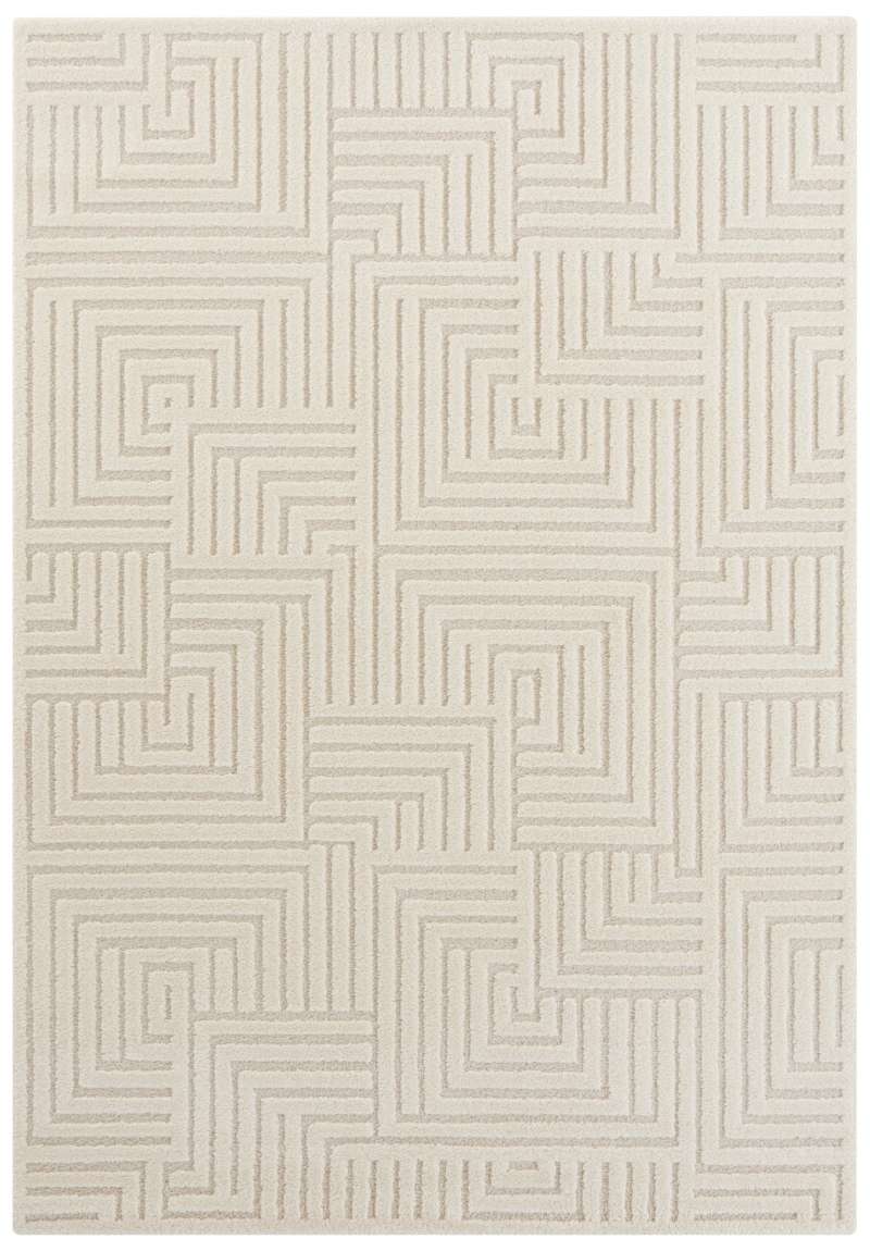 Soft Pile Rug with High-Low Texture