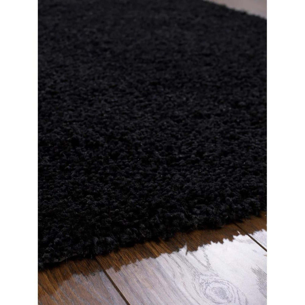 Chicago Black Shaggy Rug | Contemporary Comfort | The Rugs