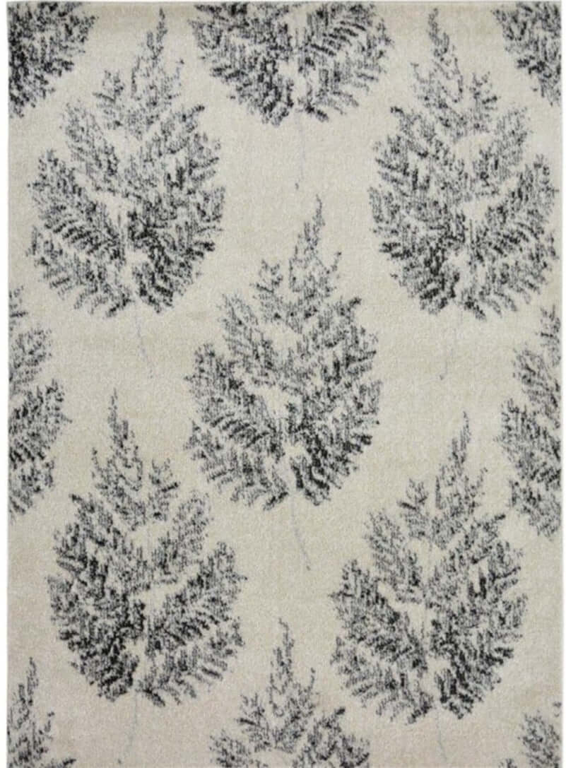 Floral Design Grey Area Rug | Spacious Elegance | The Rugs