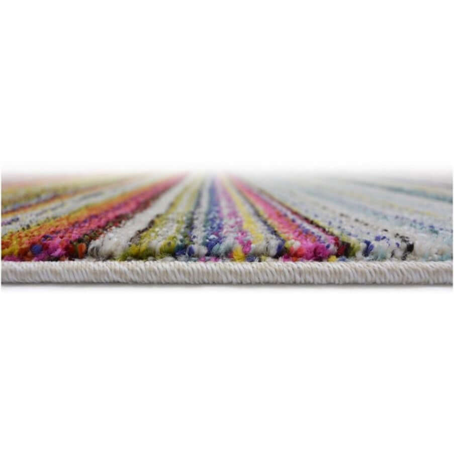 Striped Design Modern Rug in Multicolour – The Rugs
