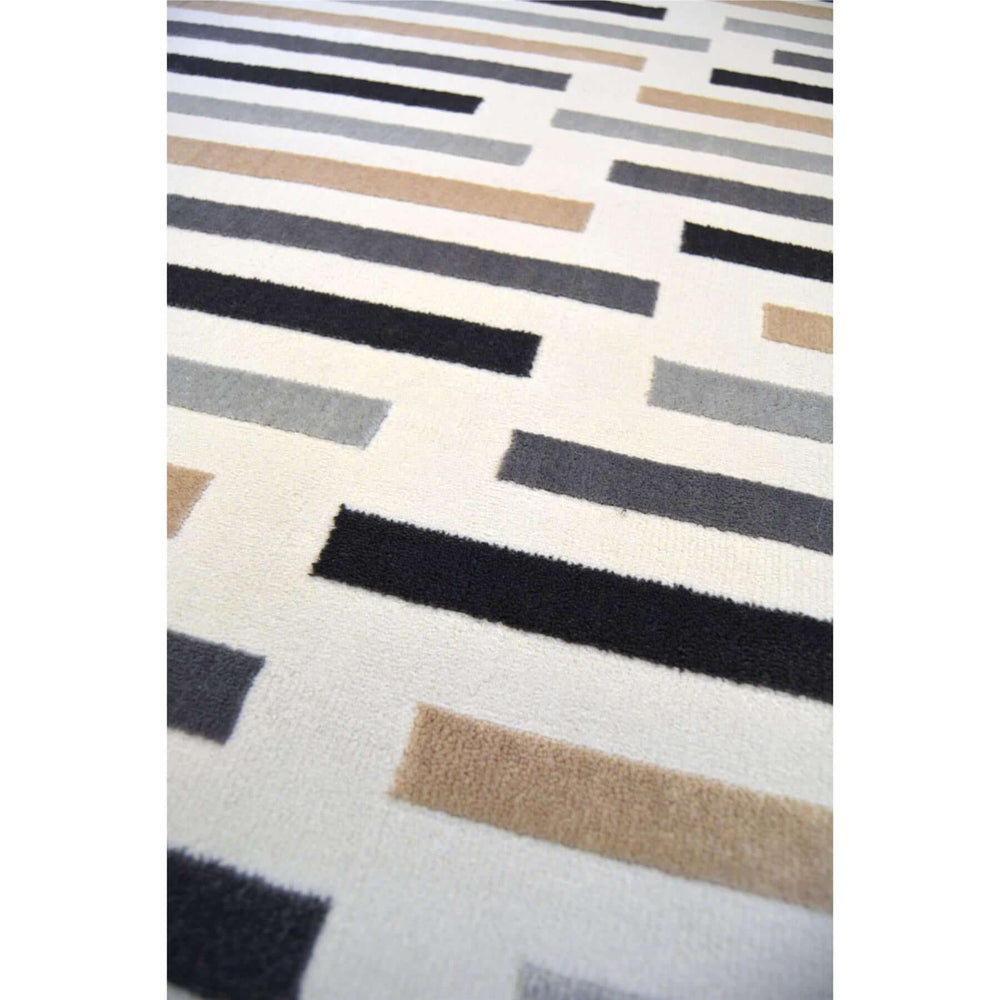 Stripe Design Luxury Area Rug in Multicolour – The Rugs