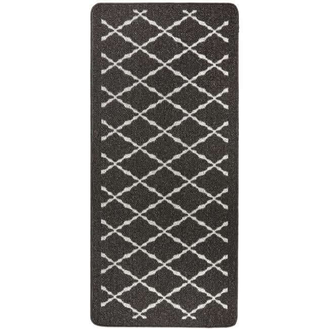 The Rugs Durable Washable Mats & Runners with Diamond Design