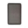 Washable Striped Dark Grey Mat or Runner