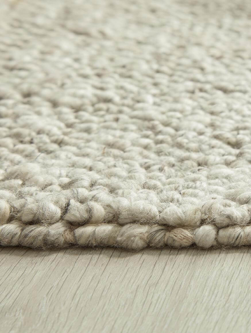 La Playa Silver Grey Solid Rug | Coastal Charm | The Rugs
