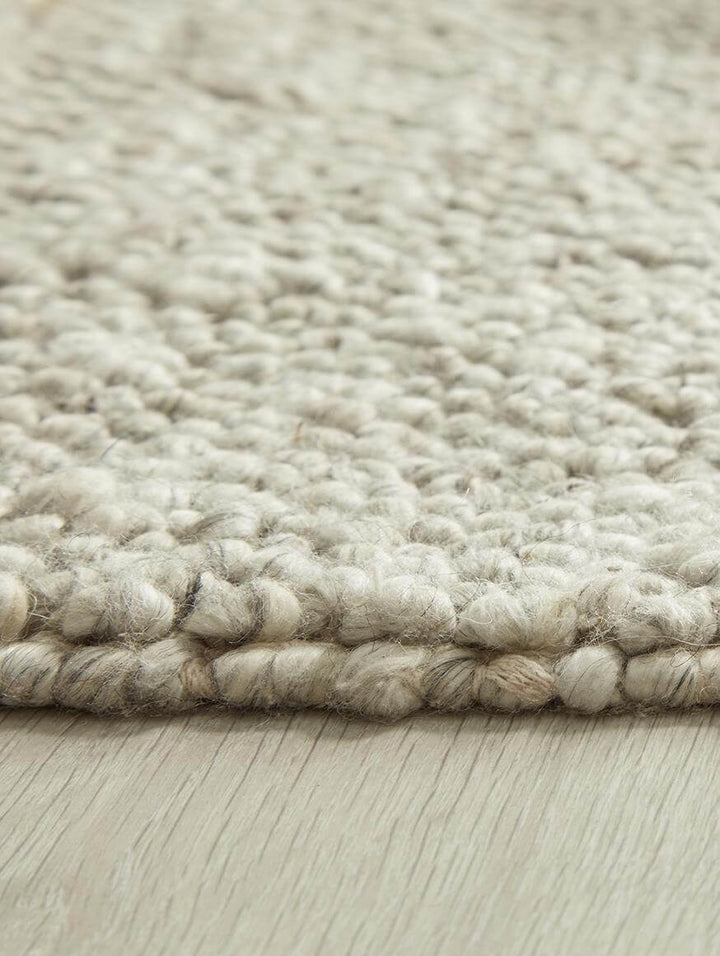 La Playa Silver Grey Solid Rug | Coastal Charm | The Rugs
