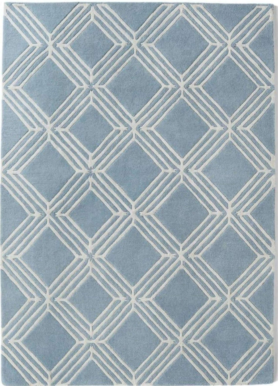 Vienna Blue Geometric Rug | Luxurious Area Rug | The Rugs
