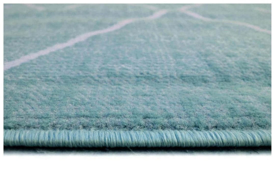 Berber Design Area Rug in Duck Egg Blue | Stylish | The Rugs