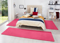 Pink Colour 3-in-1 Rug Set