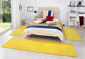 Yellow Colour 3-in-1 Rug Set