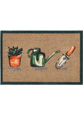 Washable Garden Flower Themed Mat