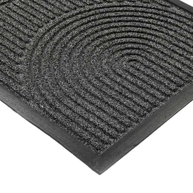 The Rugs Scraper Doormat in Black: Outdoor Mud Remover