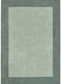Borders Green Wool Rug