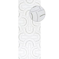 Carmel White-Green Geometric Rug | 6070