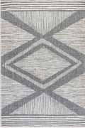 Indoor & Outdoor Grey Rug – Rhombus Design