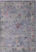 Traditional Floral Rug – Grey Elegance