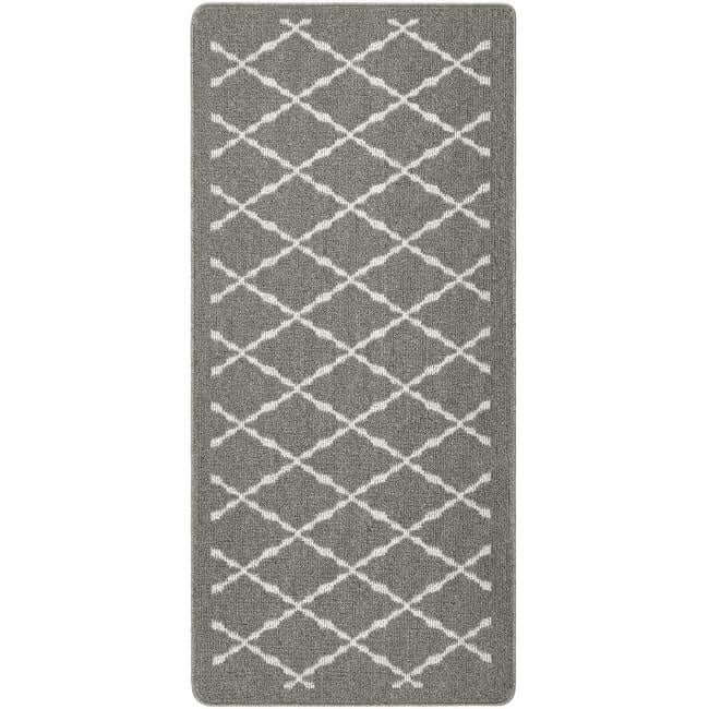 The Rugs Durable Washable Mats & Runners with Diamond Design