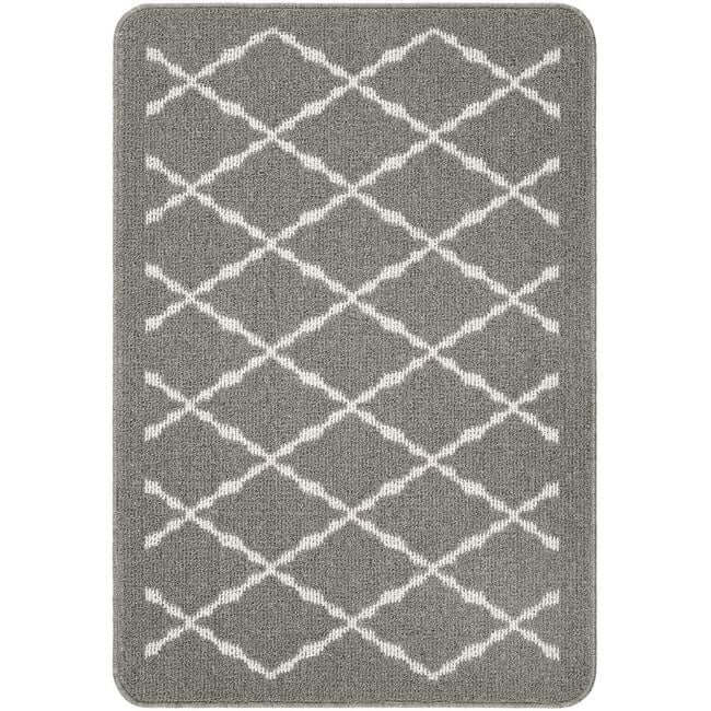 The Rugs Durable Washable Mats & Runners with Diamond Design