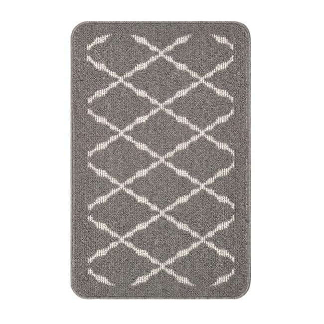 The Rugs Durable Washable Mats & Runners with Diamond Design