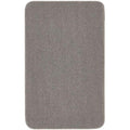 Washable Plain Grey Mat and Runner