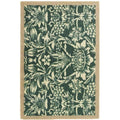 Abstract Washable Heritage Green Mat or Runner