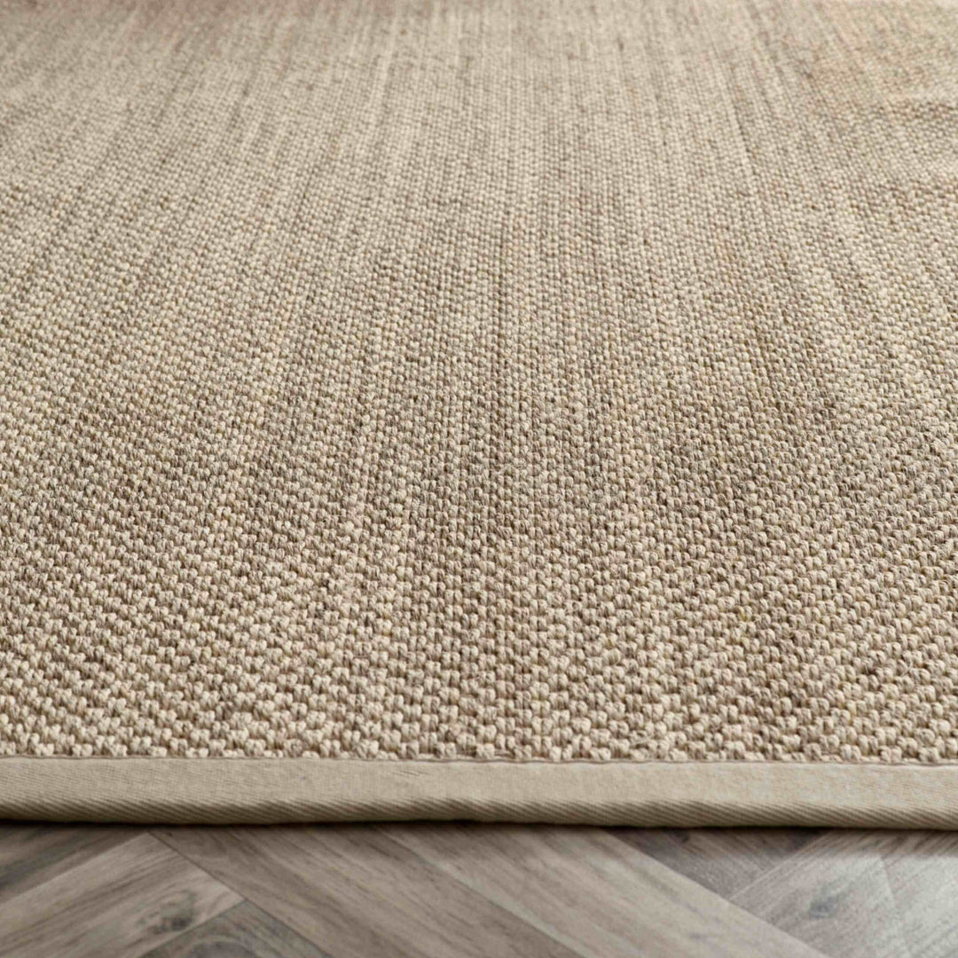 Bordered Light Beige Non-Slip Sisal Rug |Natural Home Decor