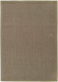 Bordered Sage Green Non-Slip Sisal Rug