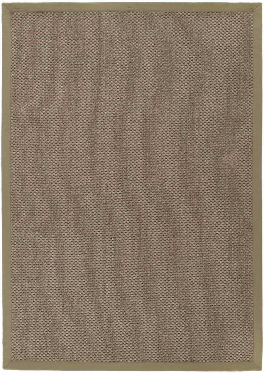 Bordered Sage Green Non-Slip Sisal Rug | Natural Home Decor