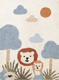 Snuggle Kids Lionel Cream Multicolour Rug