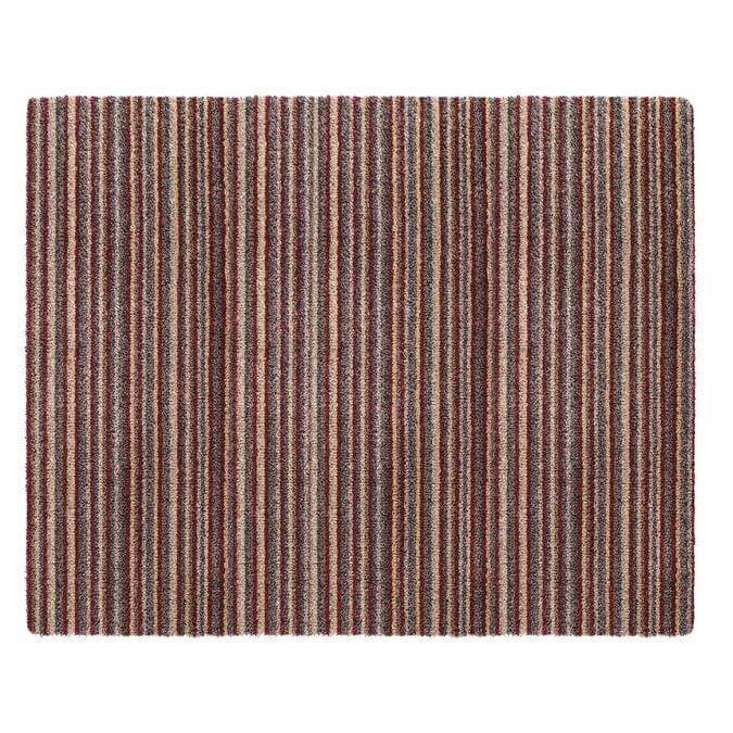 The Rugs Washable Striped Multicolour Mat | Microfibre Rug