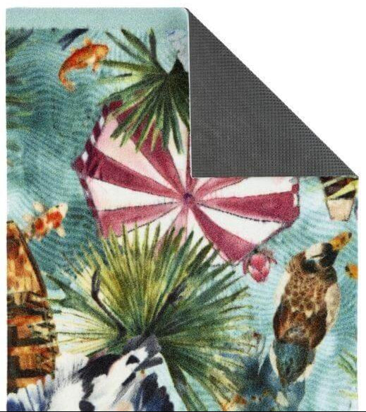 The Rugs Washable Indoor Mat Tropical Design | Stylish Decor