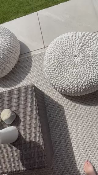 Cream Outdoor Rug for Patio and Garden | The Rugs