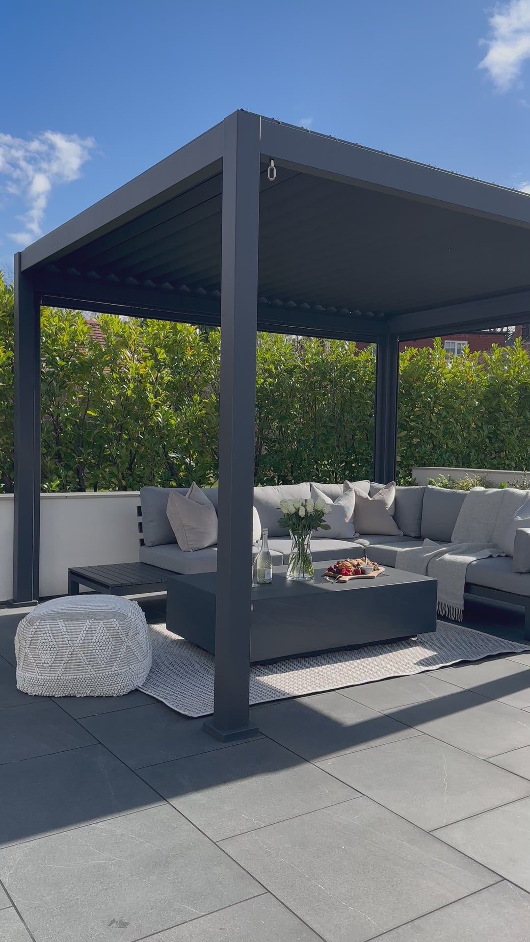 Cream Outdoor Rug for Patio and Garden | The Rugs