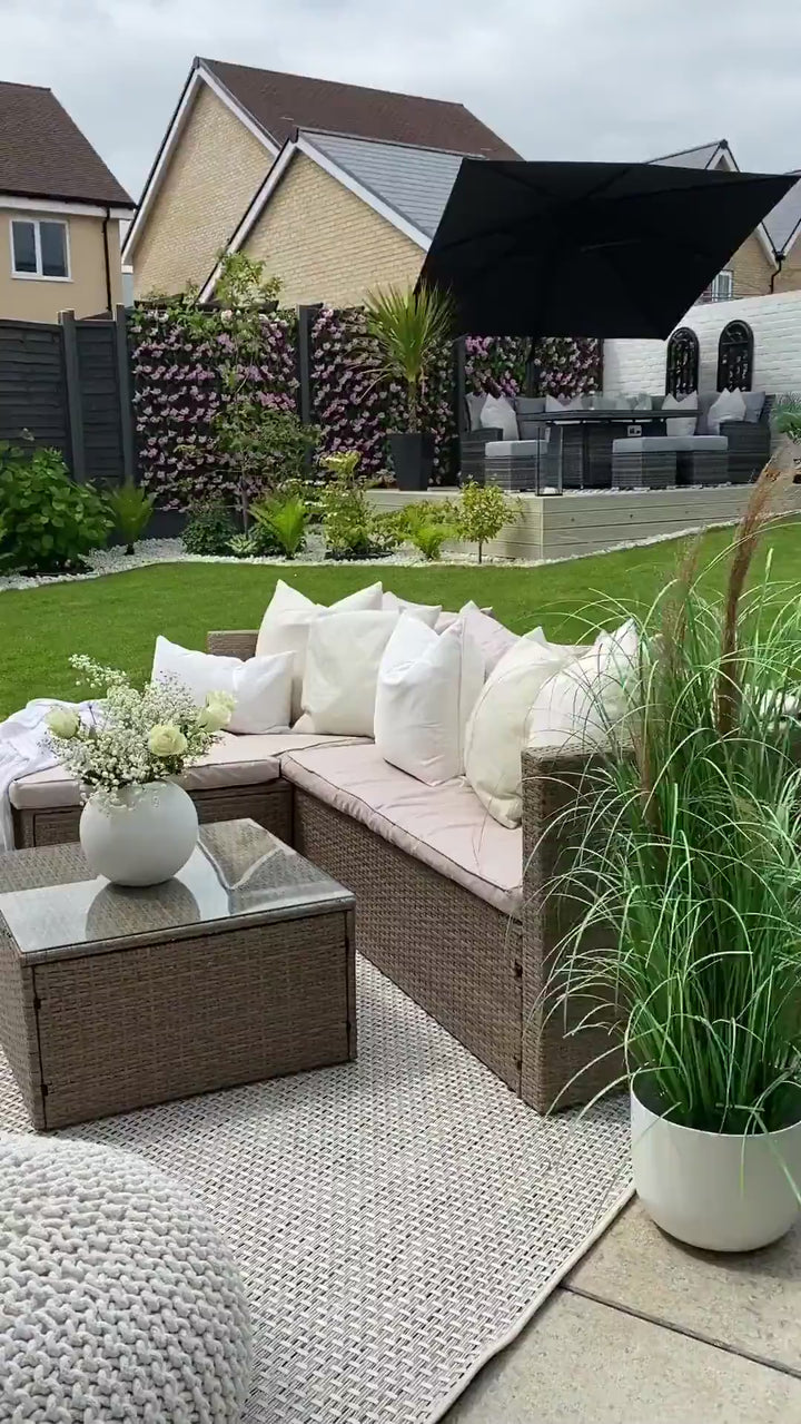 Cream Outdoor Rug for Patio and Garden | The Rugs
