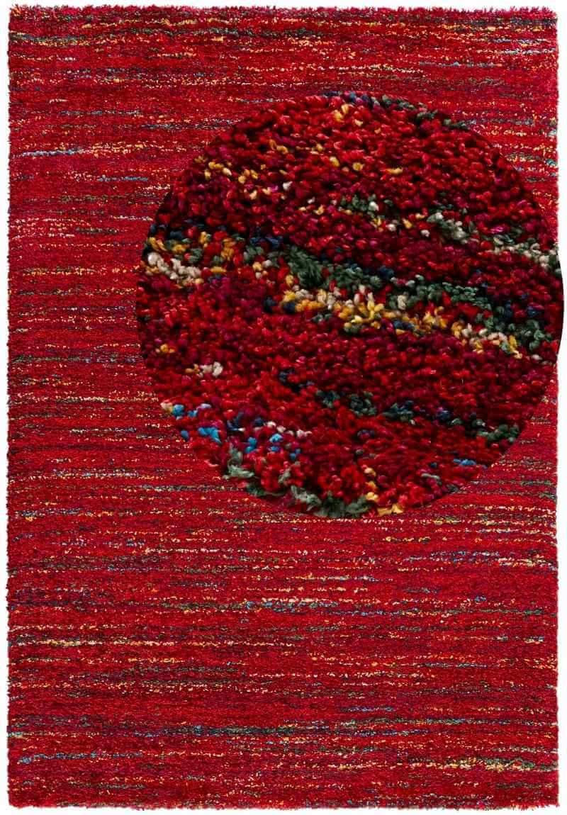 Velour Deep-Pile Chic Rug Abstract Design