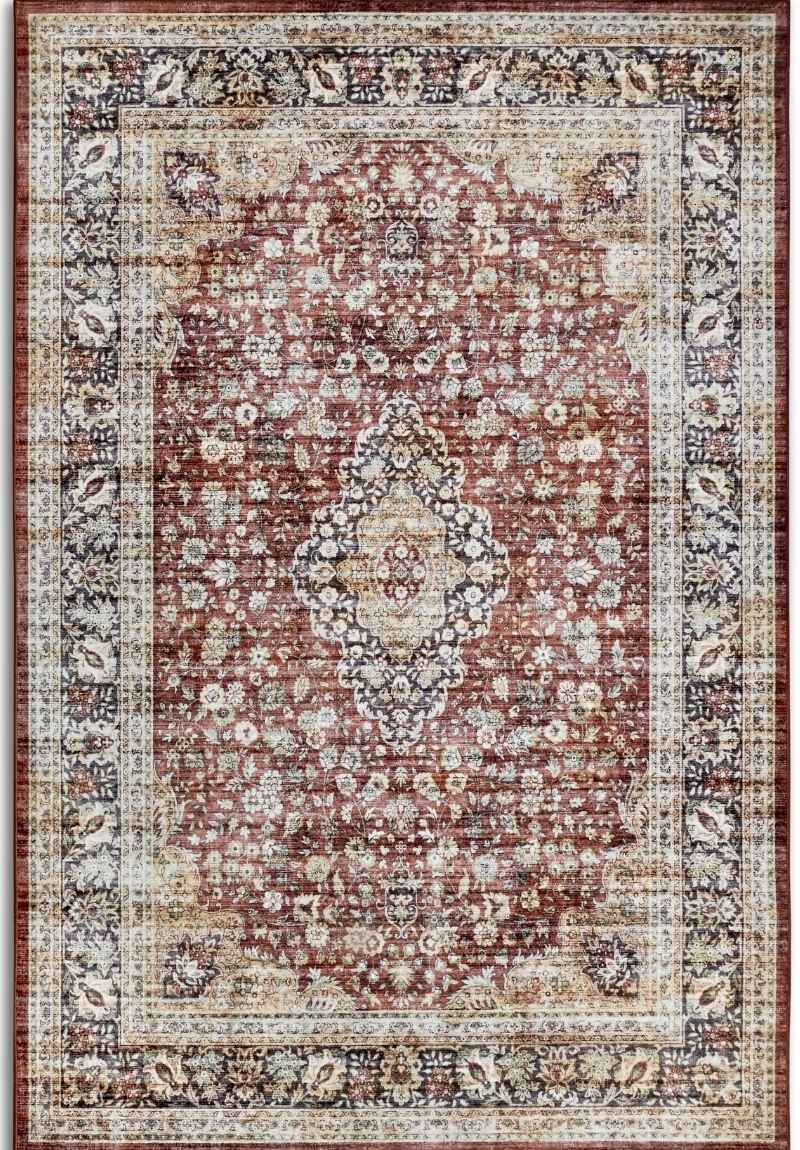 Asya Short-Pile Rug – Vintage Floral