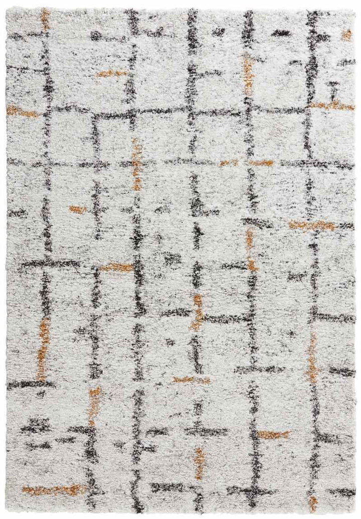 Deep-Pile Velour Rug Cream Colour