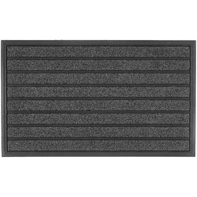 The Rugs Scraper Doormat in Black: Outdoor Mud Remover