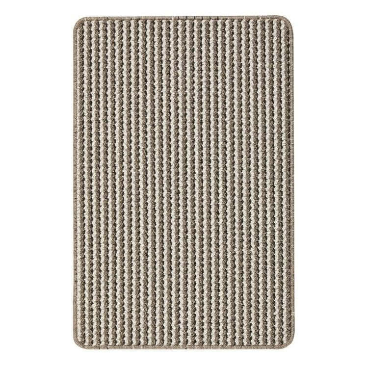 The Rugs Twist Stripe Washable Mat & Runner Beige | Stylish