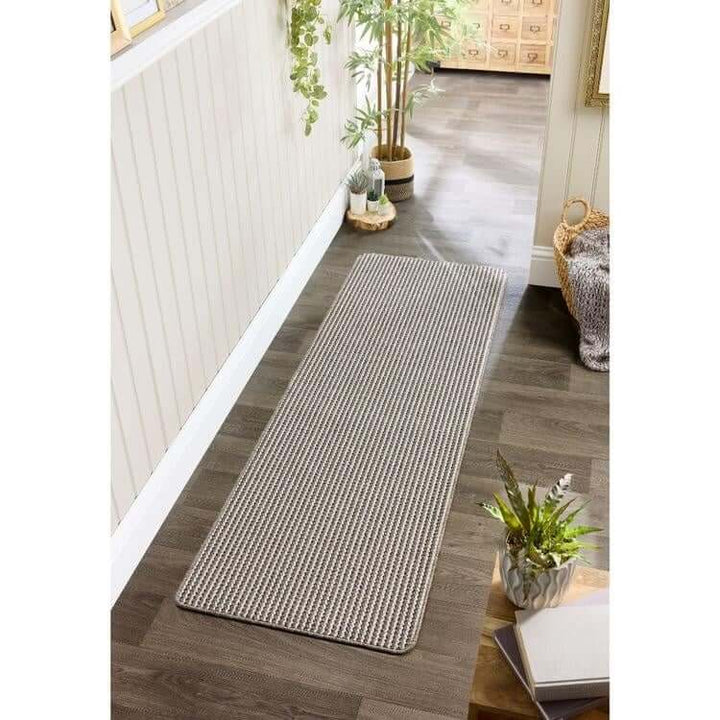 The Rugs Twist Stripe Washable Mat & Runner Beige | Stylish