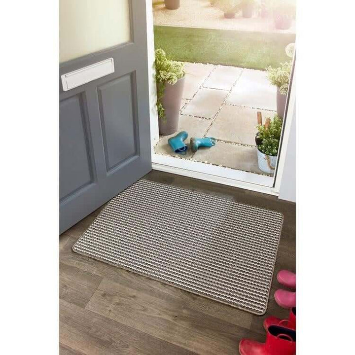 The Rugs Twist Stripe Washable Mat & Runner Beige | Stylish