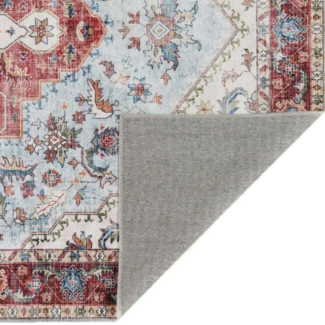 The Rugs Washable Rug Eterna Red: Vintage Style - Easy Care