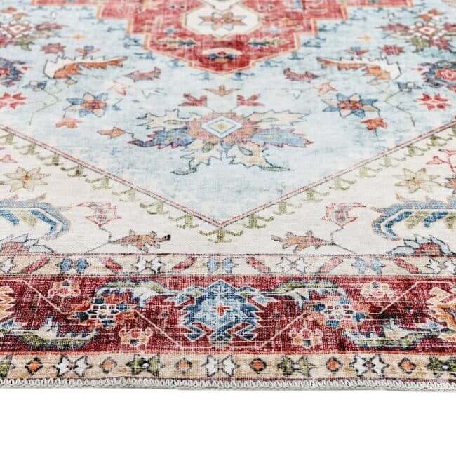 The Rugs Washable Rug Eterna Red: Vintage Style - Easy Care