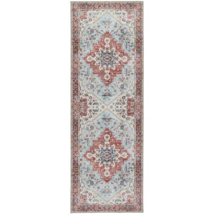 The Rugs Washable Rug Eterna Red: Vintage Style - Easy Care