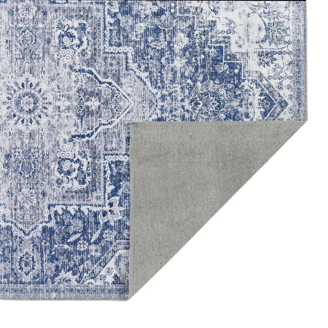 The Rugs Washable Garda Blue Rug | Practical Home Decor